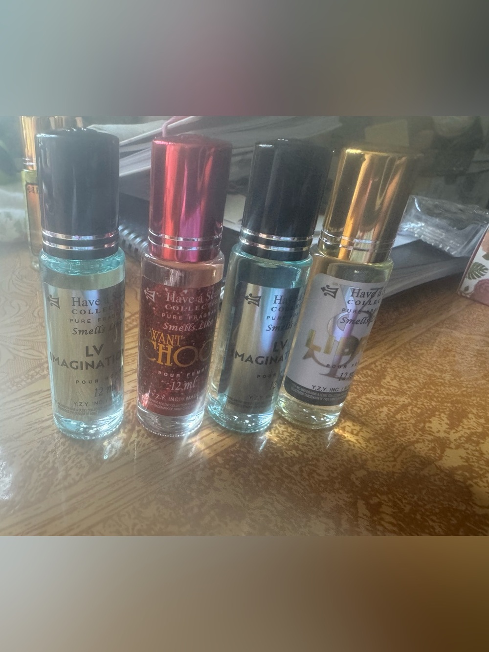 Smells Like Women’s Fragrance Roll-On - Pink & Gold Caps